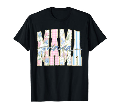 Boho Floral Mama Grandmillennial Funny T-Shirt - Trendy Graphic for Adults - T-Shirt, Sweatshirt, Hoodie
