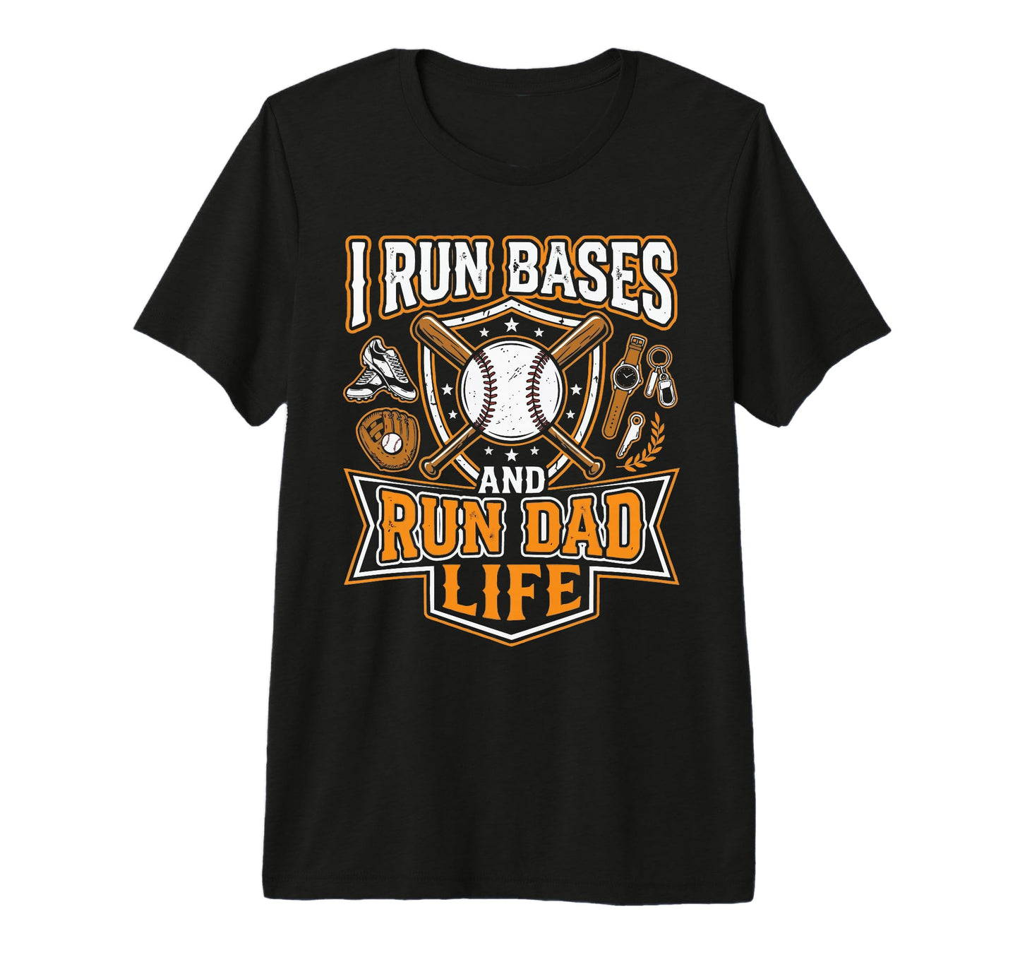 Baseball Dad Baseballer Daddy T-Shirt - Casual Everyday Wear Men Women - T-Shirt, Sweatshirt, Hoodie