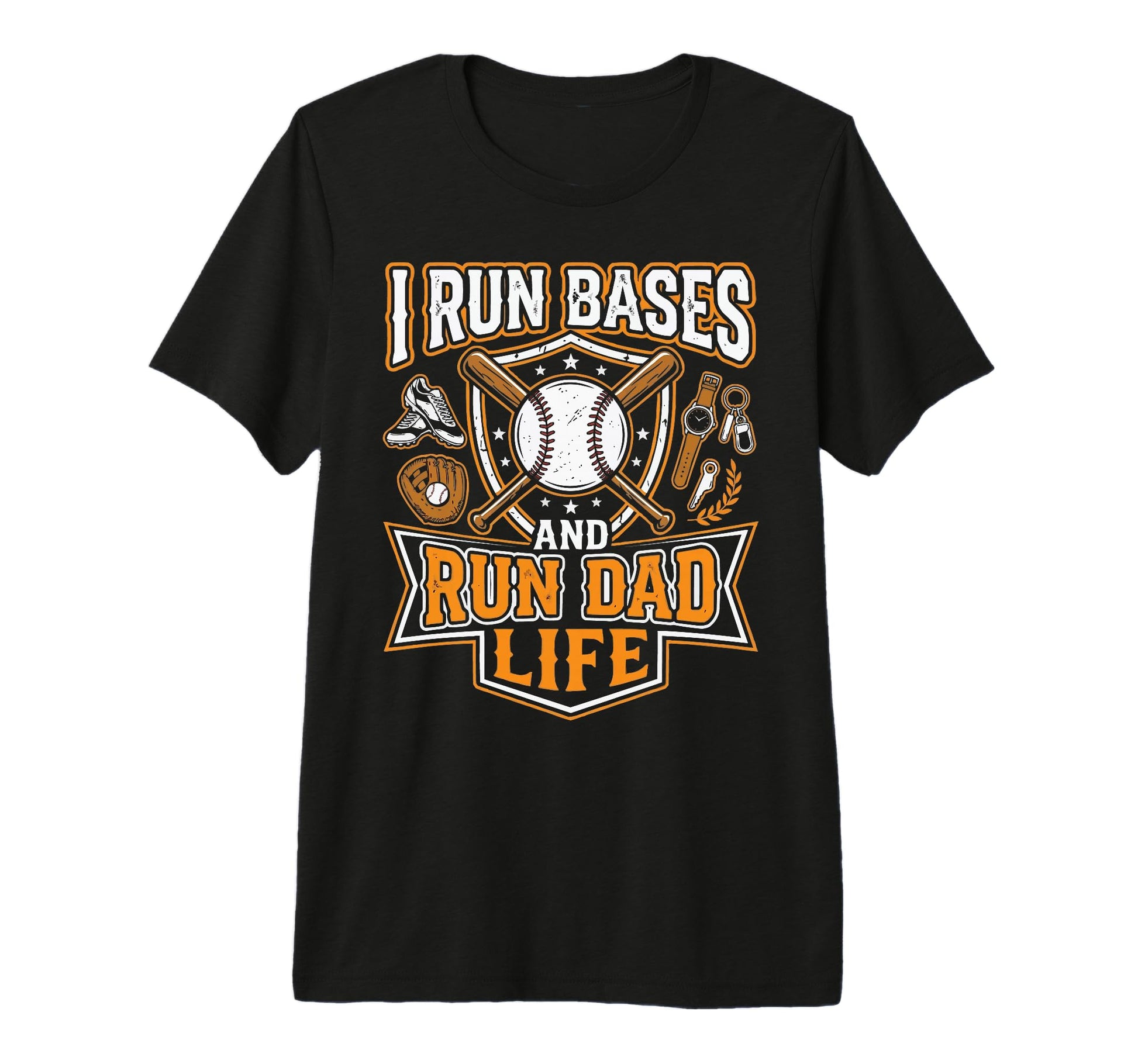 Baseball Dad Baseballer Daddy T-Shirt - Casual Everyday Wear Men Women - T-Shirt, Sweatshirt, Hoodie