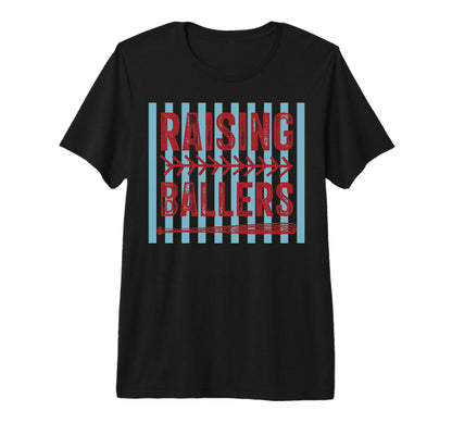 Baseball Mom Raising Ballers Preppy T-Shirt - Streetwear Style for Adults - T-Shirt, Sweatshirt, Hoodie