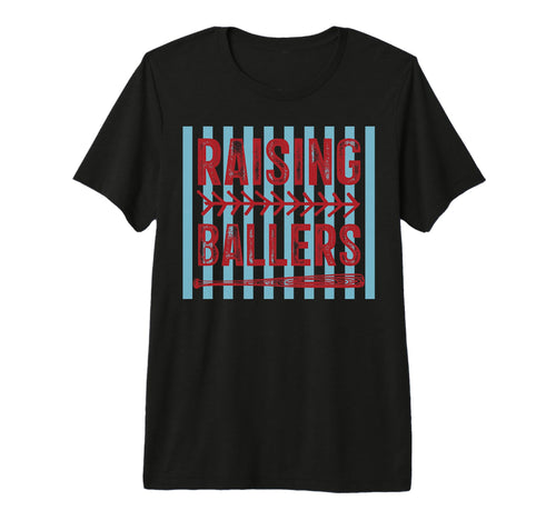 Baseball Mom Raising Ballers Preppy T-Shirt - Streetwear Style for Adults - T-Shirt, Sweatshirt, Hoodie