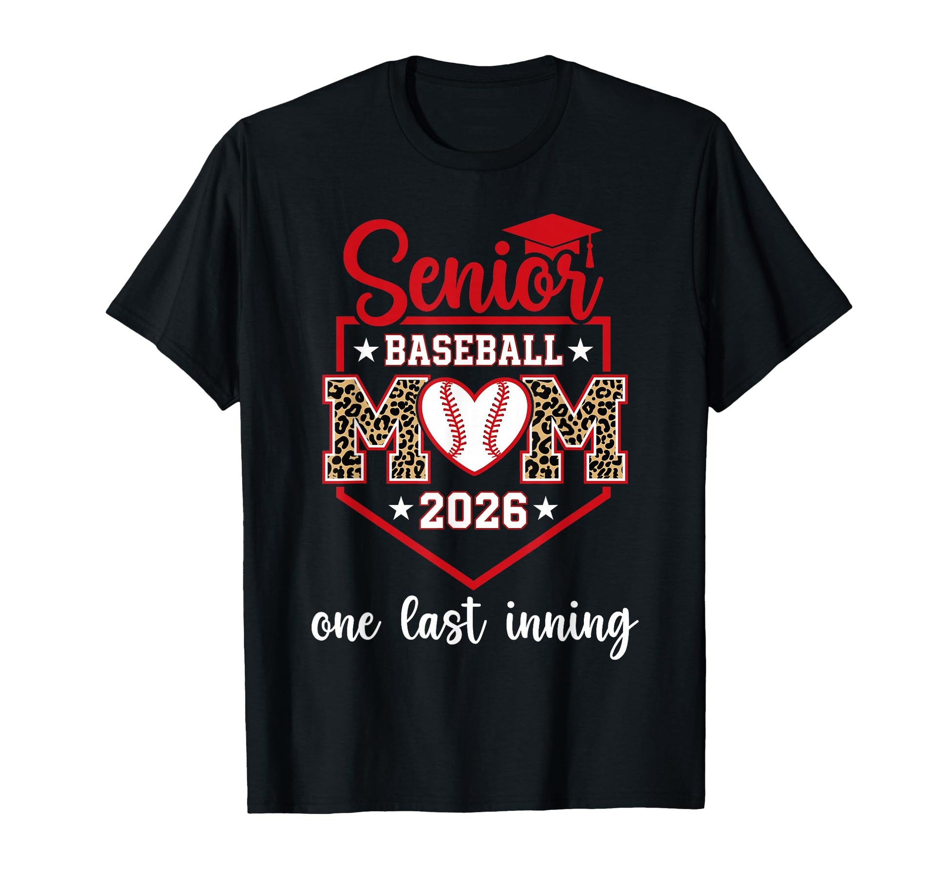 Senior Baseball Mom 2026 One Last T-Shirt - Minimalist Print for Adults - T-Shirt, Sweatshirt, Hoodie
