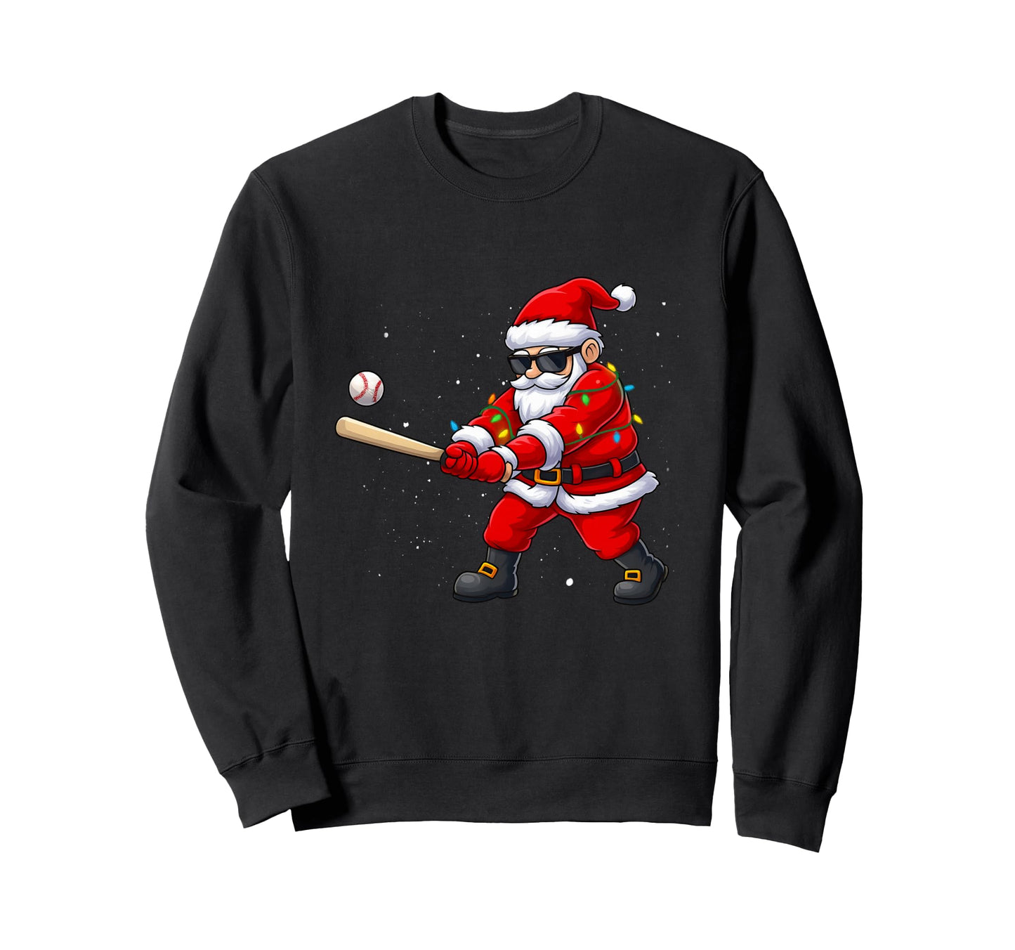 Santa Sports Baseball Player Sweatshirt - Streetwear Style Men Women - T-Shirt, Sweatshirt, Hoodie