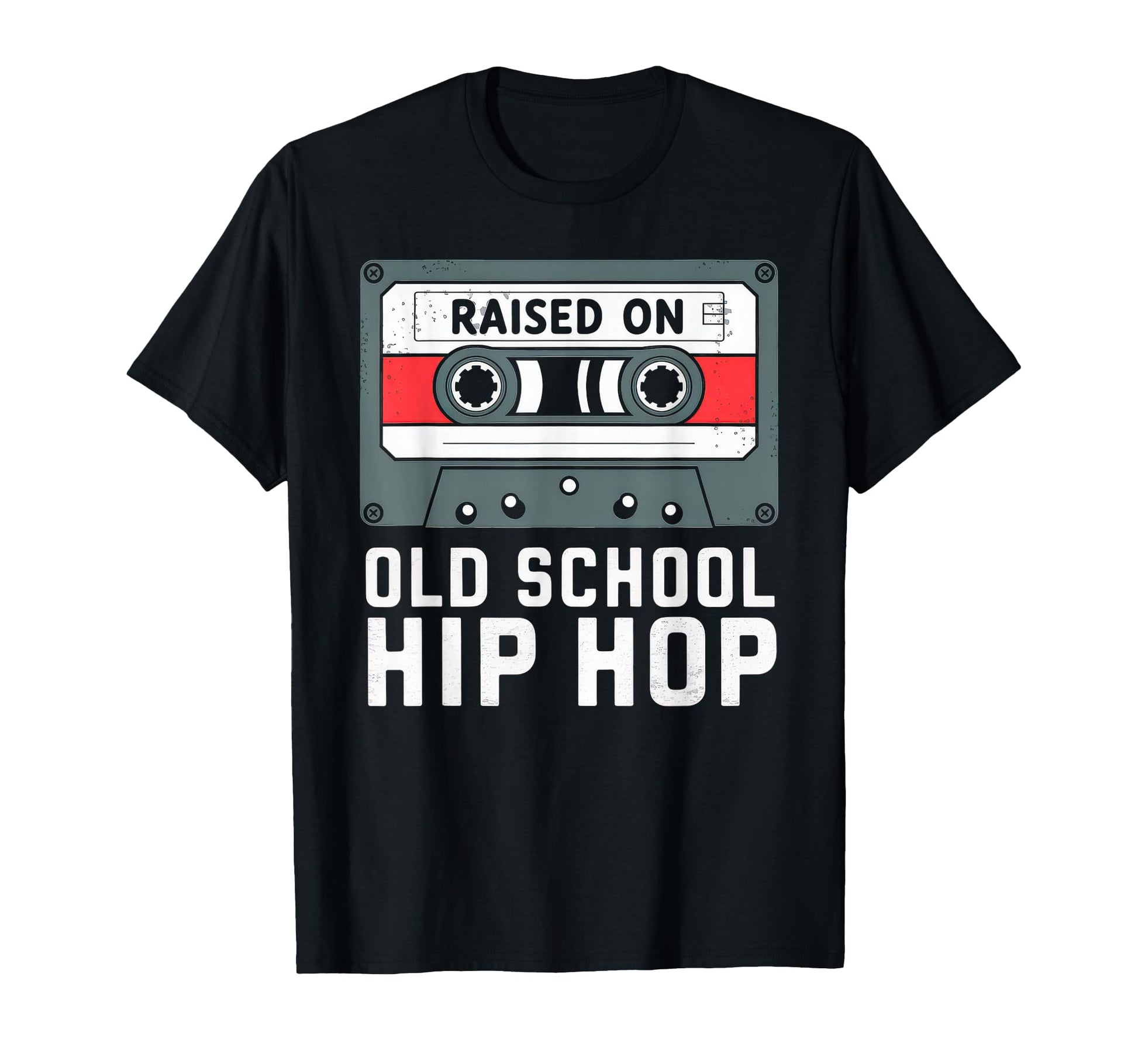 Raised Old School Hip Hop Cassette T-Shirt - Streetwear Style for Adults - T-Shirt, Sweatshirt, Hoodie