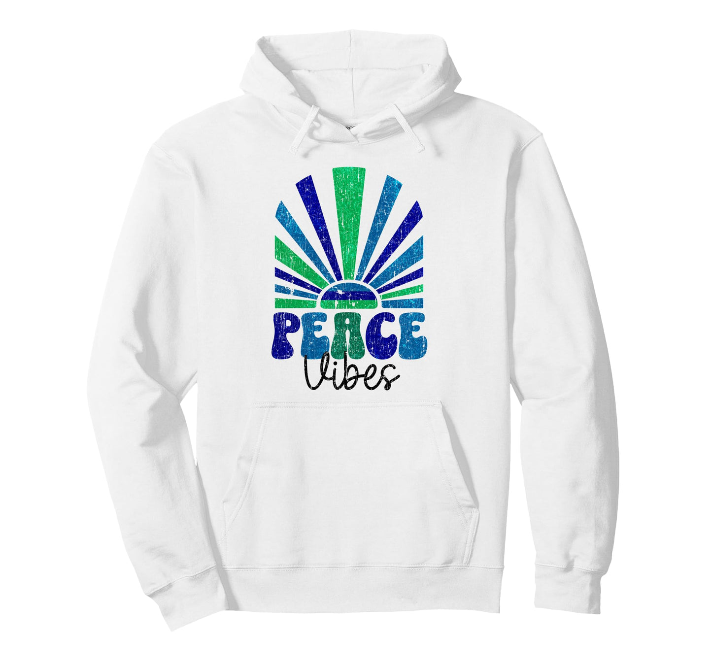 Peace Vibes Groovy Hippie 60S Hoodie - Aesthetic Graphic Unisex - T-Shirt, Sweatshirt, Hoodie