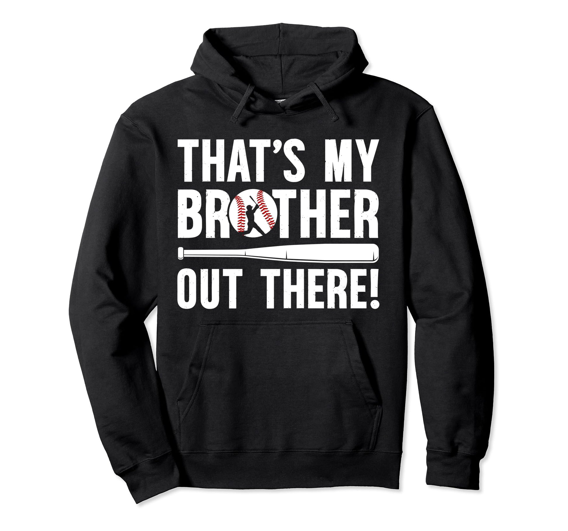 Thats My Brother Baseball Brother Hoodie - Minimalist Print for Adults - T-Shirt, Sweatshirt, Hoodie