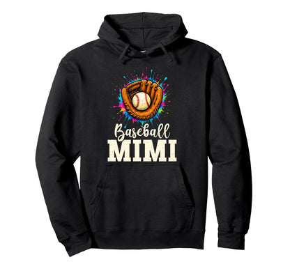 Baseball Mimi Baseball Player Colorful Hoodie - Trendy Graphic for Adults - T-Shirt, Sweatshirt, Hoodie
