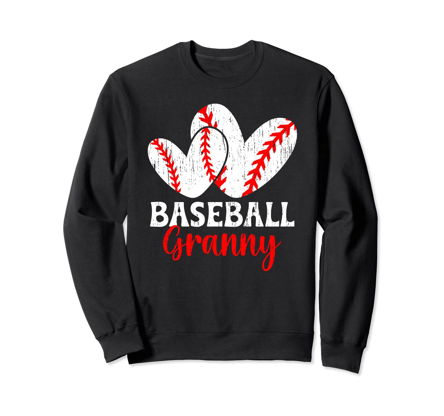 Baseball Granny Hearts Sweatshirt - Casual Everyday Wear for Adults - T-Shirt, Sweatshirt, Hoodie