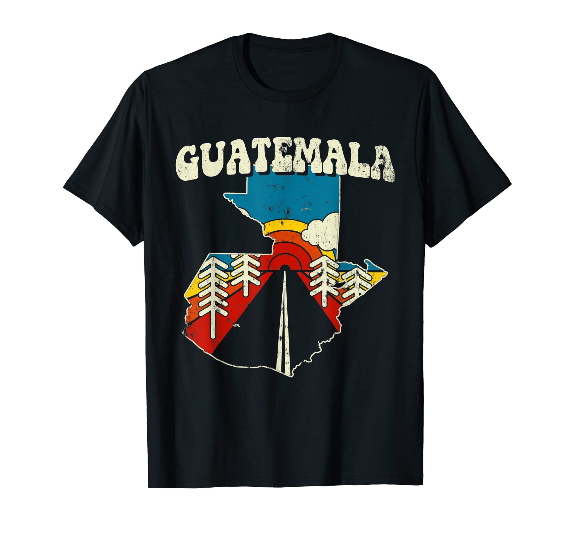Guatemala Guatemalan Country Rainbow T-Shirt - Streetwear Style Men Women - T-Shirt, Sweatshirt, Hoodie