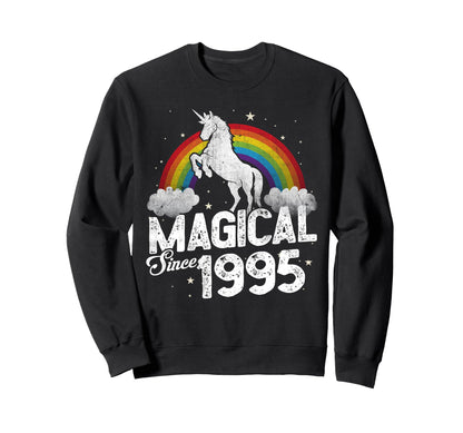 30Th Birthday Magical Since 1995 Sweatshirt - Minimalist Print for Adults - T-Shirt, Sweatshirt, Hoodie