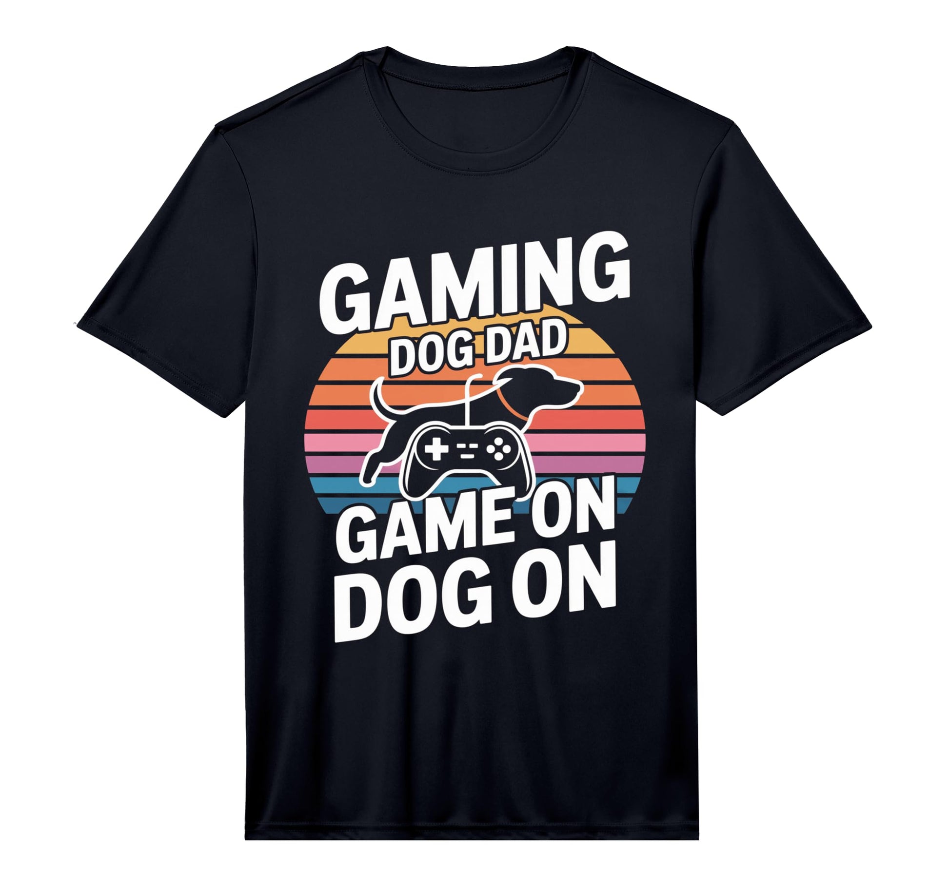 Mens Funny Gaming Dog Dad Game Dog T-Shirt - Novelty Apparel Men Women - T-Shirt, Sweatshirt, Hoodie