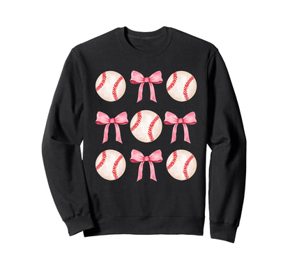 Teen Baseball Player Girly Sweatshirt - Casual Everyday Wear Men Women - T-Shirt, Sweatshirt, Hoodie