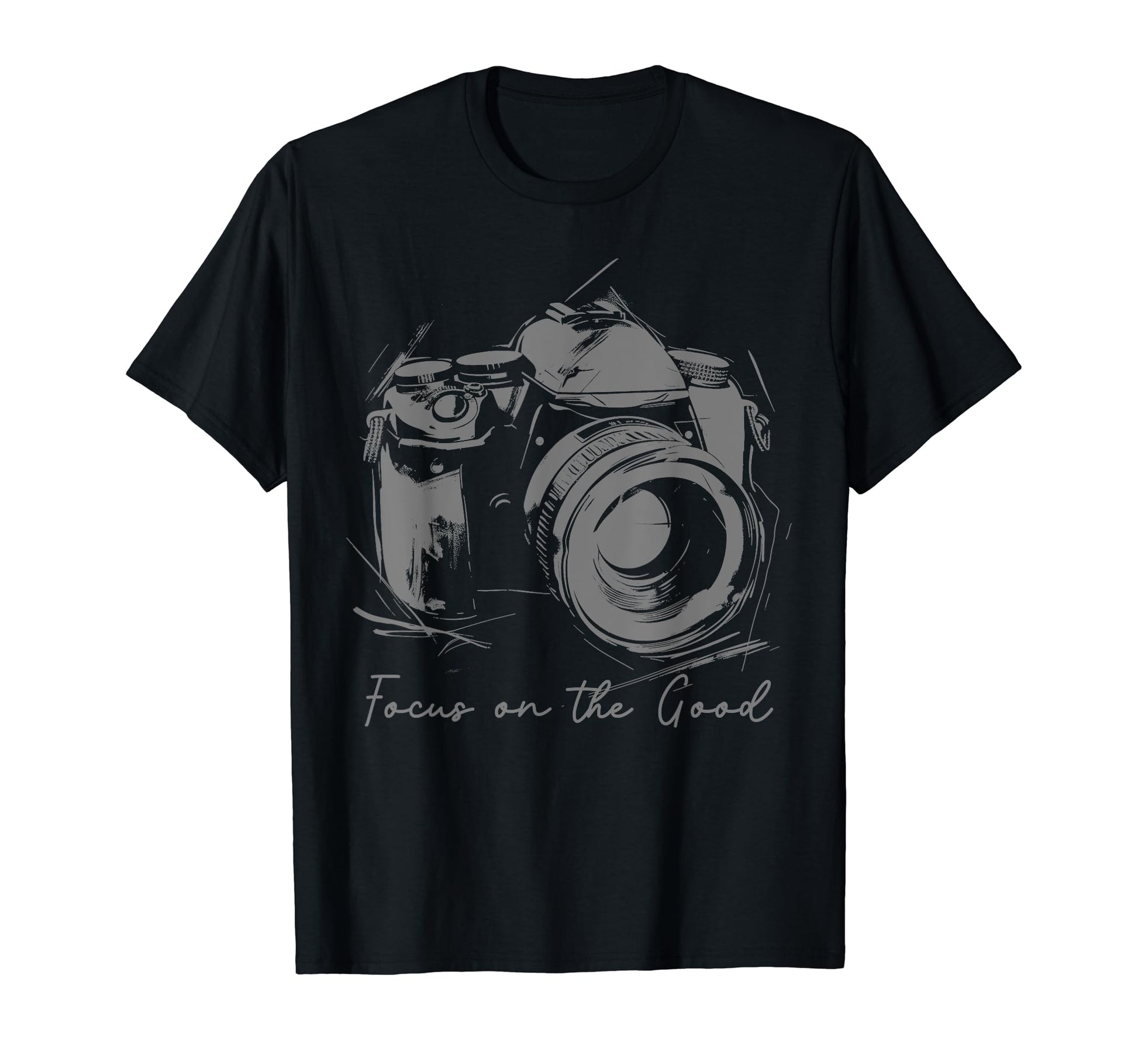 Photographer Focus Good Camera T-Shirt - Trendy Graphic for Adults - T-Shirt, Sweatshirt, Hoodie
