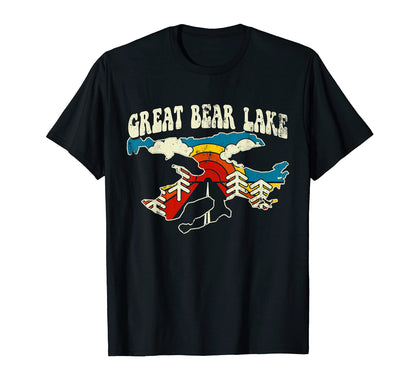 Great Bear Lake Lake Rainbow Nature T-Shirt - Streetwear Style for Adults - T-Shirt, Sweatshirt, Hoodie