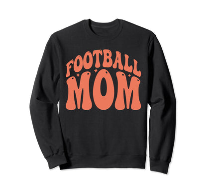 Groovy Football Mom Mothers Day Sweatshirt - Novelty Apparel for Adults - T-Shirt, Sweatshirt, Hoodie