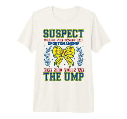 Funny Softball Mom Umpire Tri Blend T-Shirt - Novelty Apparel Men Women - T-Shirt, Sweatshirt, Hoodie