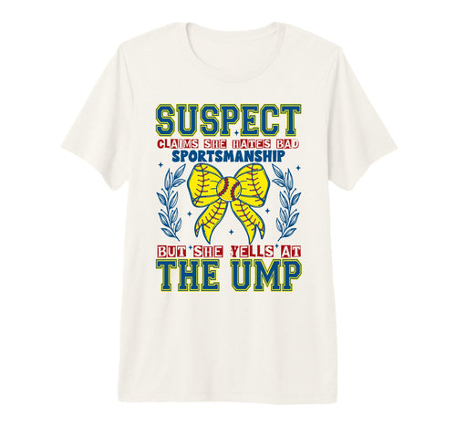 Funny Softball Mom Umpire Tri Blend T-Shirt - Novelty Apparel Men Women - T-Shirt, Sweatshirt, Hoodie