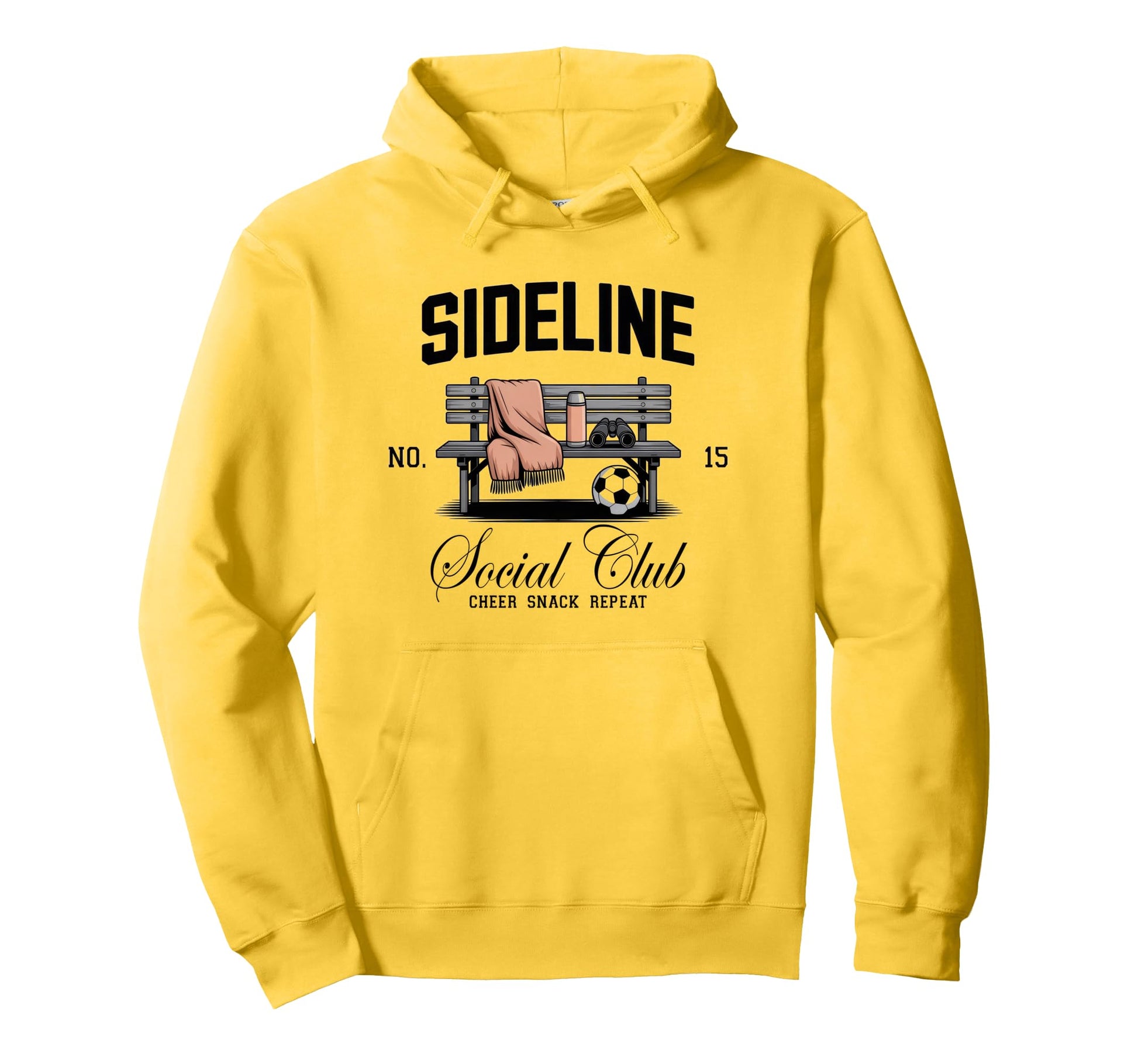 Sideline Social Club Soccer Mom Game Hoodie - Custom Art Print for Adults - T-Shirt, Sweatshirt, Hoodie