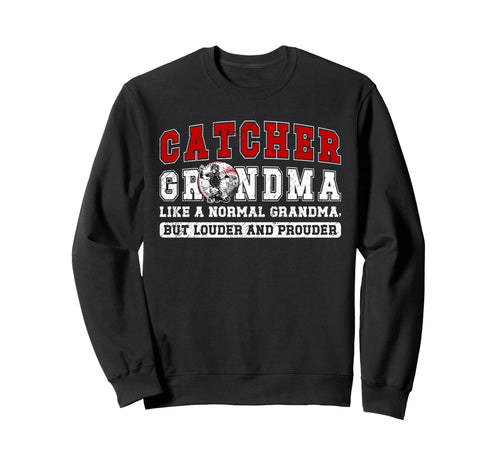 Baseball Catcher Grandma Baseball Sweatshirt - Minimalist Print for Adults - T-Shirt, Sweatshirt, Hoodie