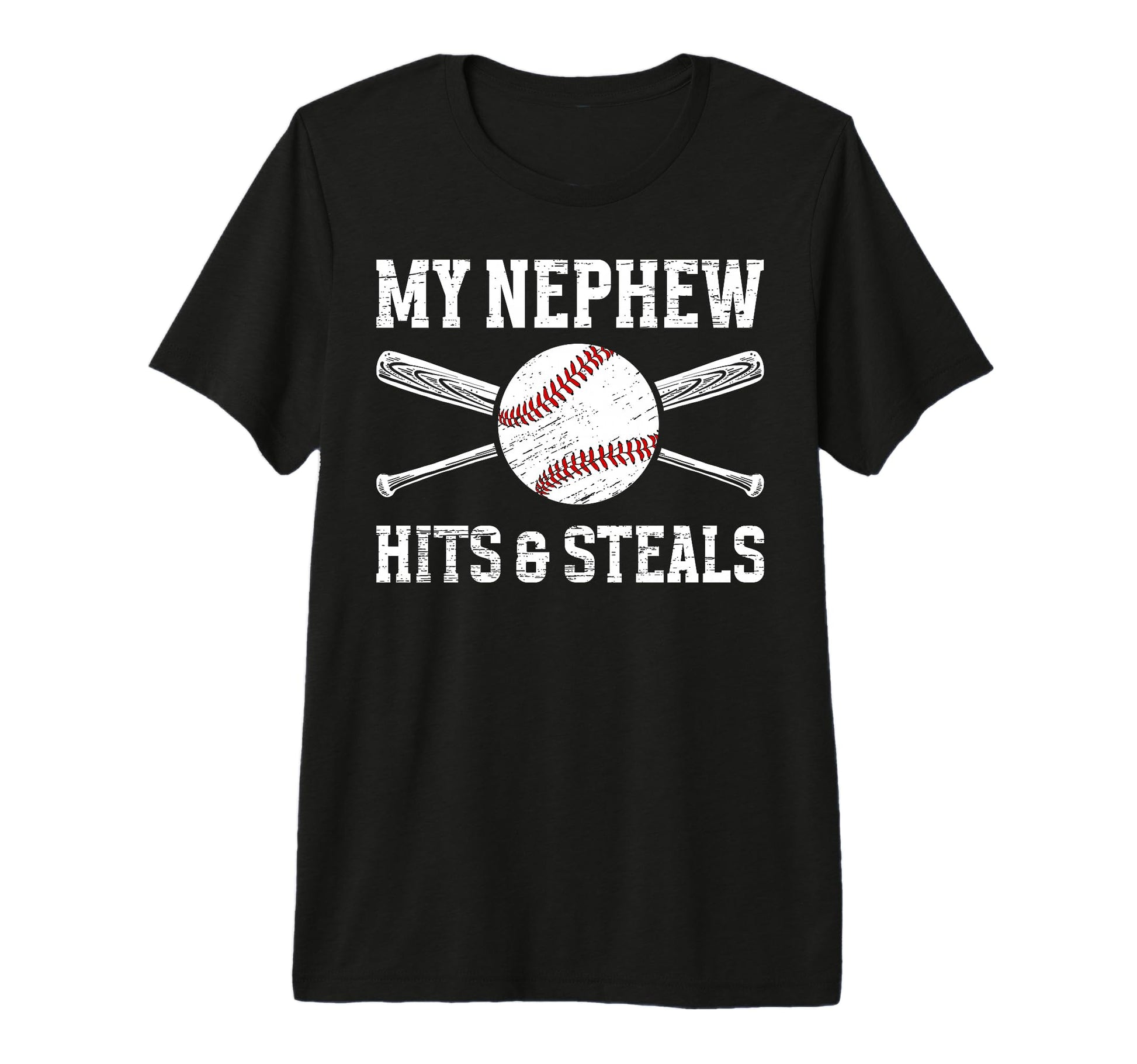 Mens My Nephew Baseball Uncle T-Shirt - Casual Everyday Wear Unisex - T-Shirt, Sweatshirt, Hoodie