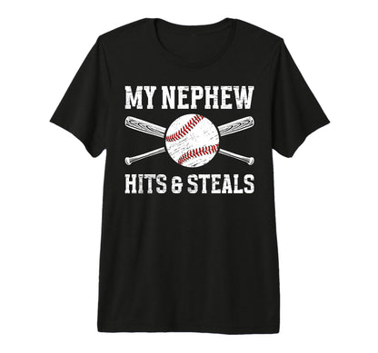 Mens My Nephew Baseball Uncle T-Shirt - Casual Everyday Wear Unisex - T-Shirt, Sweatshirt, Hoodie