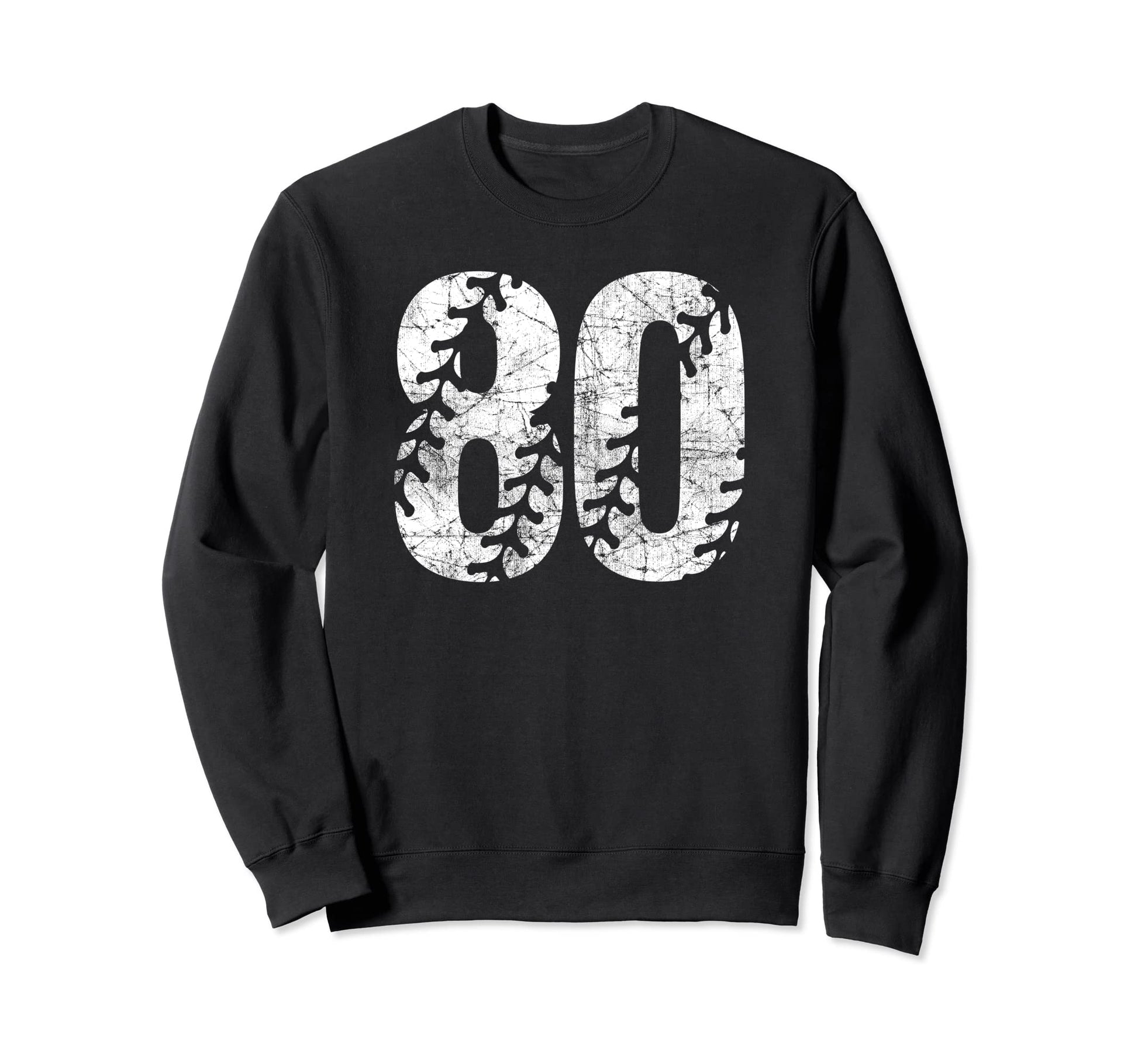 Baseball Softball Mom 80 Number Sweatshirt - Casual Everyday Wear Unisex - T-Shirt, Sweatshirt, Hoodie