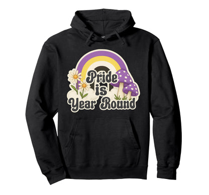 Rainbow Pride Is Year Round Daisies Hoodie - Custom Art Print Unisex - T-Shirt, Sweatshirt, Hoodie