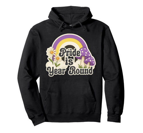 Rainbow Pride Is Year Round Daisies Hoodie - Custom Art Print Unisex - T-Shirt, Sweatshirt, Hoodie