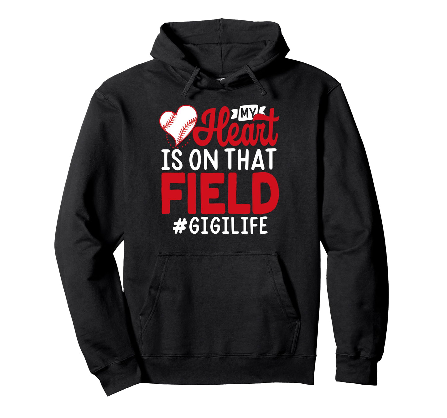 My Heart Is That Field Ballpark Baseball Hoodie - Graphic Print Men Women - T-Shirt, Sweatshirt, Hoodie