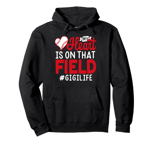 My Heart Is That Field Ballpark Baseball Hoodie - Graphic Print Men Women - T-Shirt, Sweatshirt, Hoodie