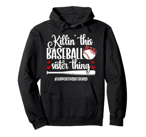 This Baseball Sister Thing Sister Baseball Hoodie - Unique Graphic Unisex - T-Shirt, Sweatshirt, Hoodie