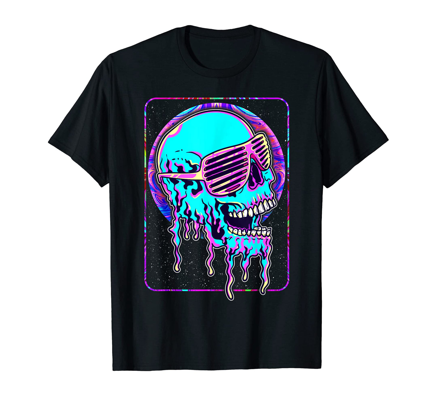 Skull Sunglasses Funny Vaporwave T-Shirt - Minimalist Print for Adults - T-Shirt, Sweatshirt, Hoodie
