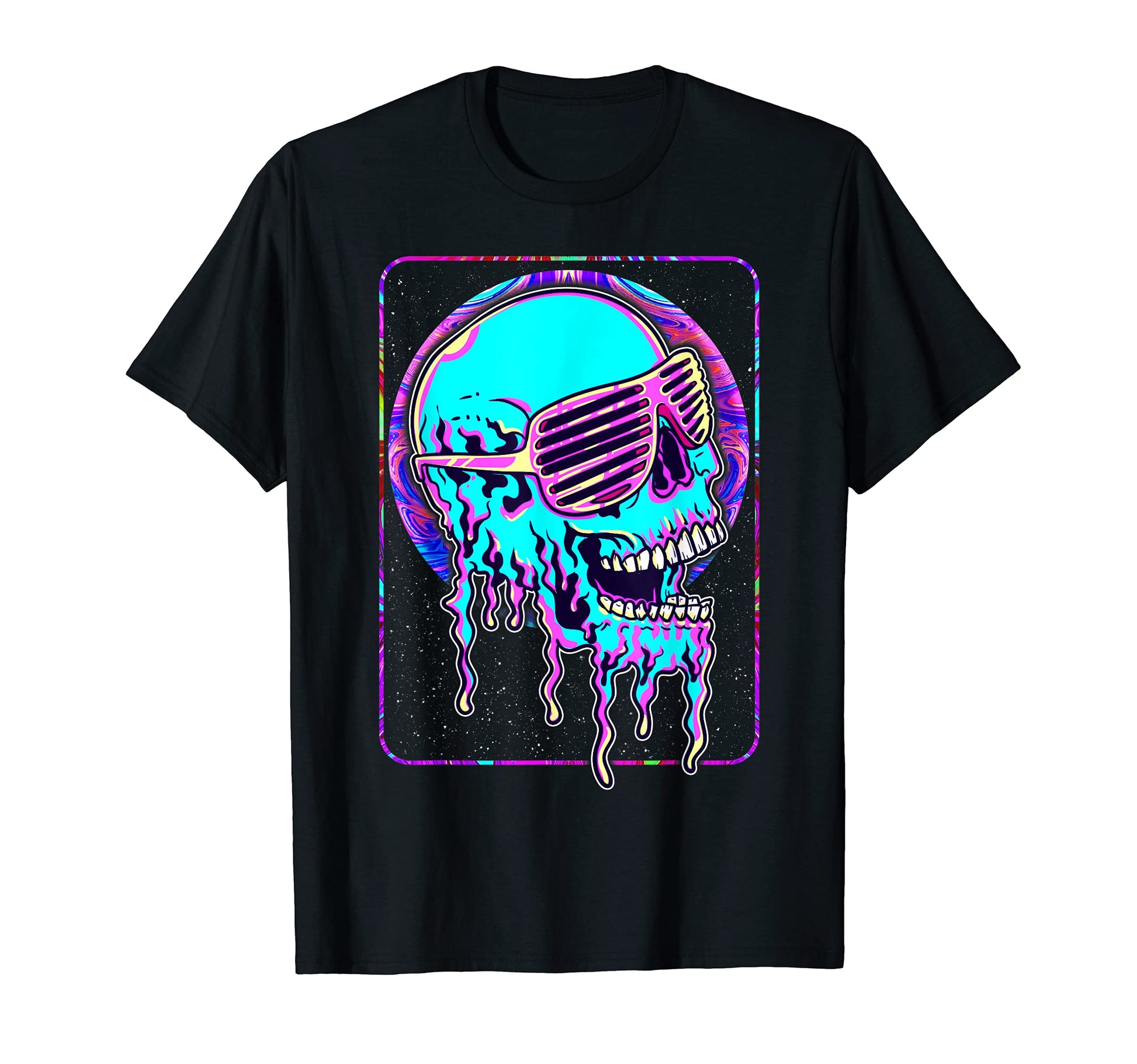 Skull Sunglasses Funny Vaporwave T-Shirt - Minimalist Print for Adults - T-Shirt, Sweatshirt, Hoodie