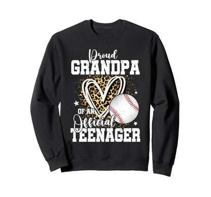 Proud Grandpa Teenager 13Th Sweatshirt - Aesthetic Graphic Men Women - T-Shirt, Sweatshirt, Hoodie