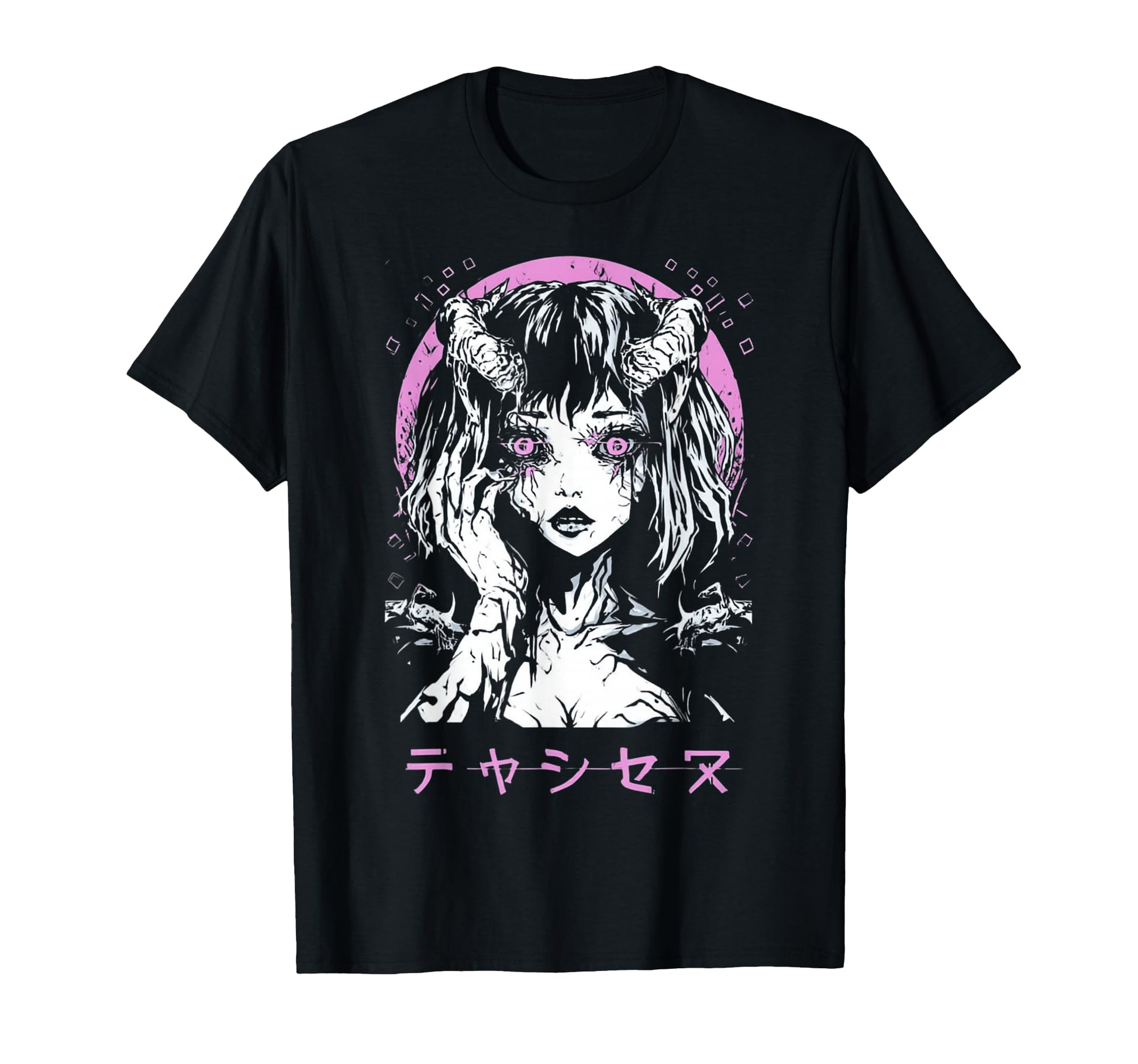 Goth Grunge Demon Anime Waifu Horror T-Shirt - Trendy Graphic Men Women - T-Shirt, Sweatshirt, Hoodie