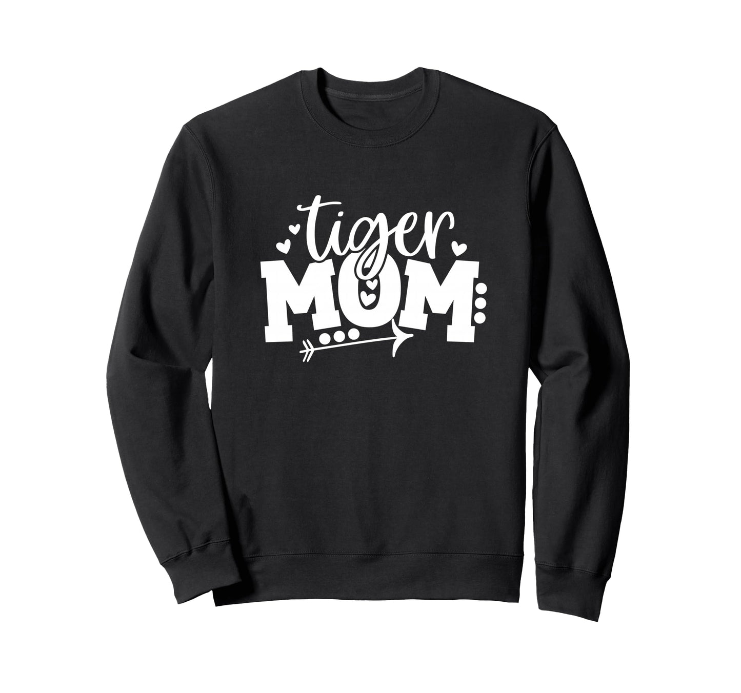 Football Tiger Mom Arrow Hearts Sweatshirt - Aesthetic Graphic Unisex - T-Shirt, Sweatshirt, Hoodie