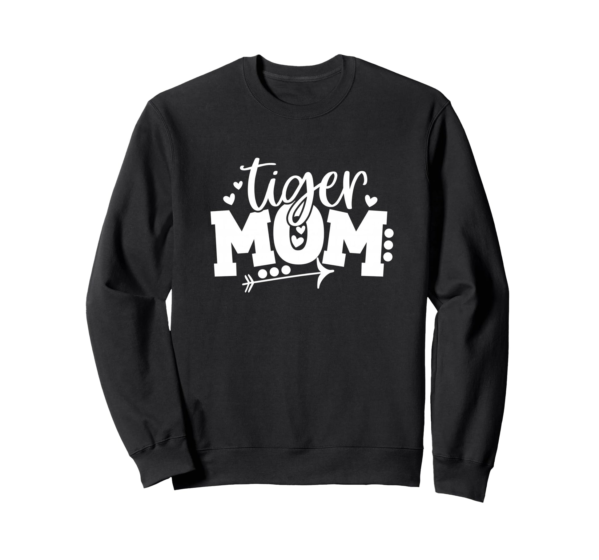 Football Tiger Mom Arrow Hearts Sweatshirt - Aesthetic Graphic Unisex - T-Shirt, Sweatshirt, Hoodie
