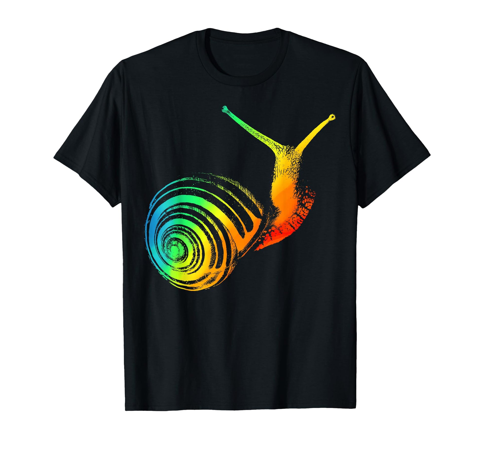 Snail Colorful Rainbow T-Shirt - Minimalist Print Unisex - T-Shirt, Sweatshirt, Hoodie