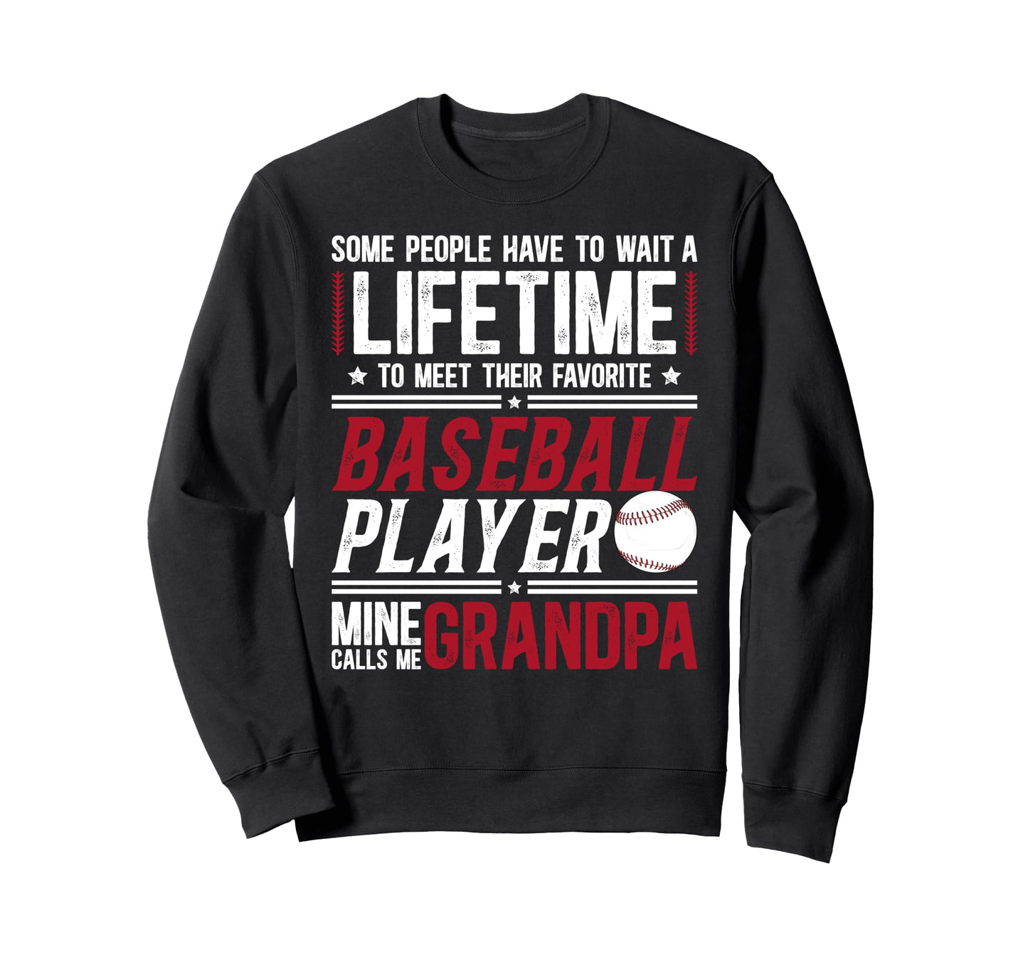 Baseball Grandpa Proud Grandpa Sweatshirt - Minimalist Print Men Women - T-Shirt, Sweatshirt, Hoodie