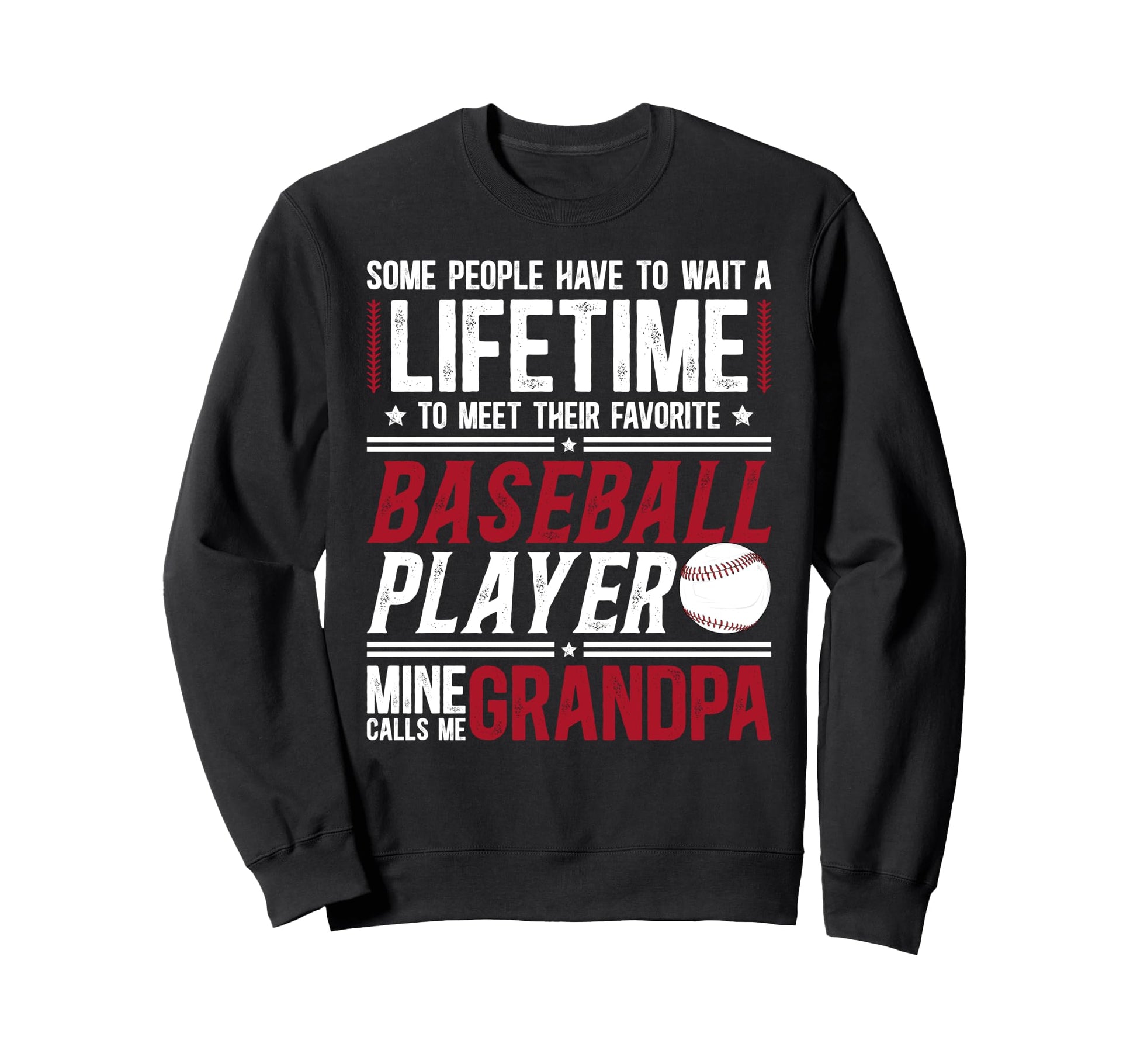 Baseball Grandpa Proud Grandpa Sweatshirt - Minimalist Print Men Women - T-Shirt, Sweatshirt, Hoodie