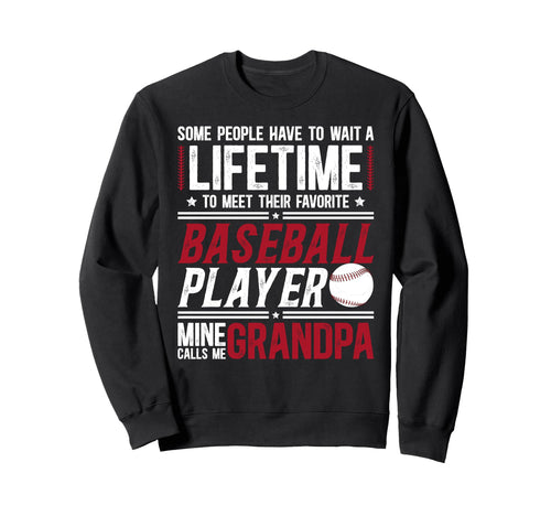 Baseball Grandpa Proud Grandpa Sweatshirt - Minimalist Print Men Women - T-Shirt, Sweatshirt, Hoodie