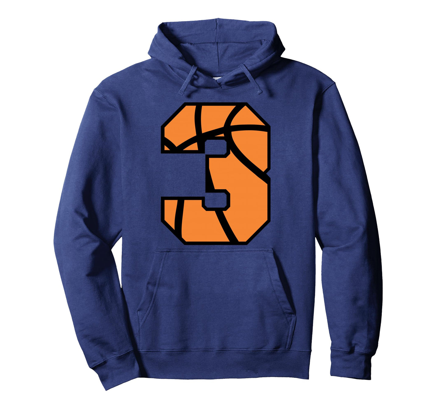 Basketball Number 3 Game Day School Hoodie - Trendy Graphic Men Women - T-Shirt, Sweatshirt, Hoodie