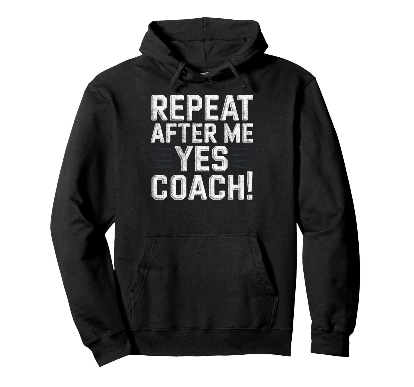 Baseball Joke Repeat After Me Coach Hoodie - Novelty Apparel Men Women - T-Shirt, Sweatshirt, Hoodie