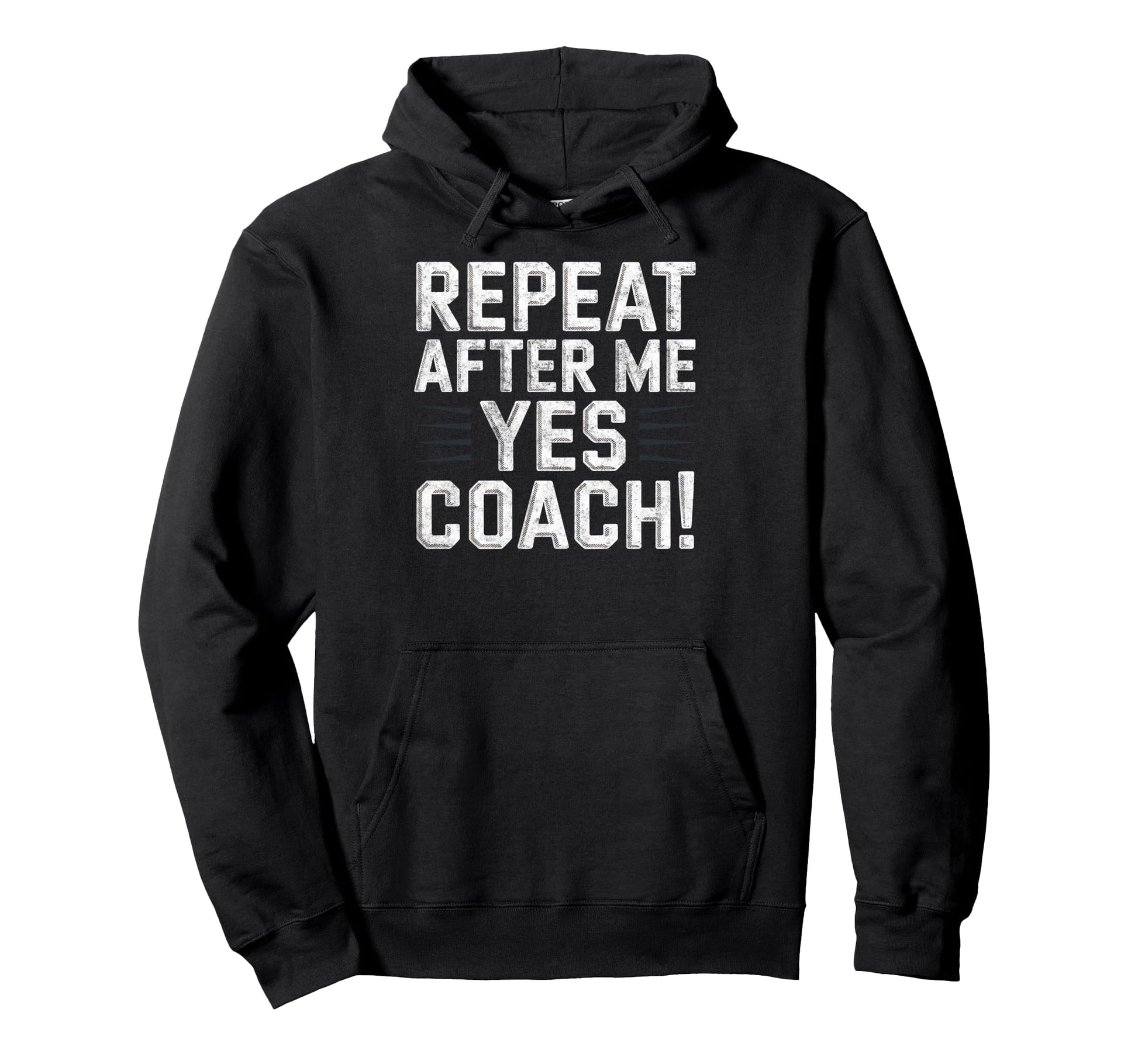 Baseball Joke Repeat After Me Coach Hoodie - Novelty Apparel Men Women - T-Shirt, Sweatshirt, Hoodie