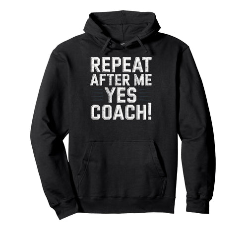 Baseball Joke Repeat After Me Coach Hoodie - Novelty Apparel Men Women - T-Shirt, Sweatshirt, Hoodie