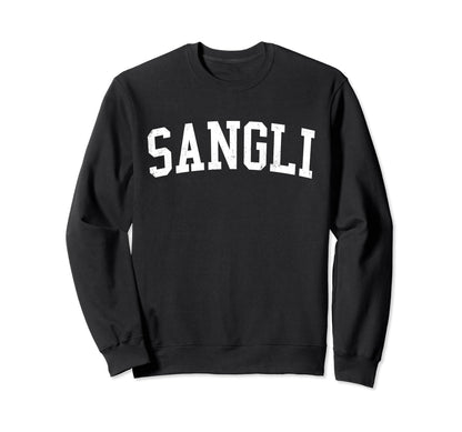 Sangli India Distressed White Sweatshirt - Unique Graphic for Adults - T-Shirt, Sweatshirt, Hoodie