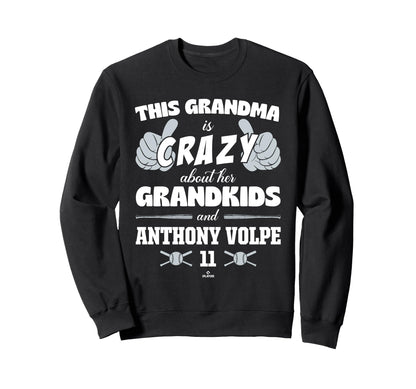 Grandma Crazy Anthony Volpe New Sweatshirt - Novelty Apparel for Adults - T-Shirt, Sweatshirt, Hoodie