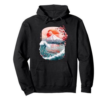 Japan Spirit Vibes 90S Vaporwave Hoodie - Unique Graphic Men Women - T-Shirt, Sweatshirt, Hoodie