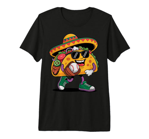 Funny Taco Baseball Player Coach Dad T-Shirt - Novelty Apparel Men Women - T-Shirt, Sweatshirt, Hoodie