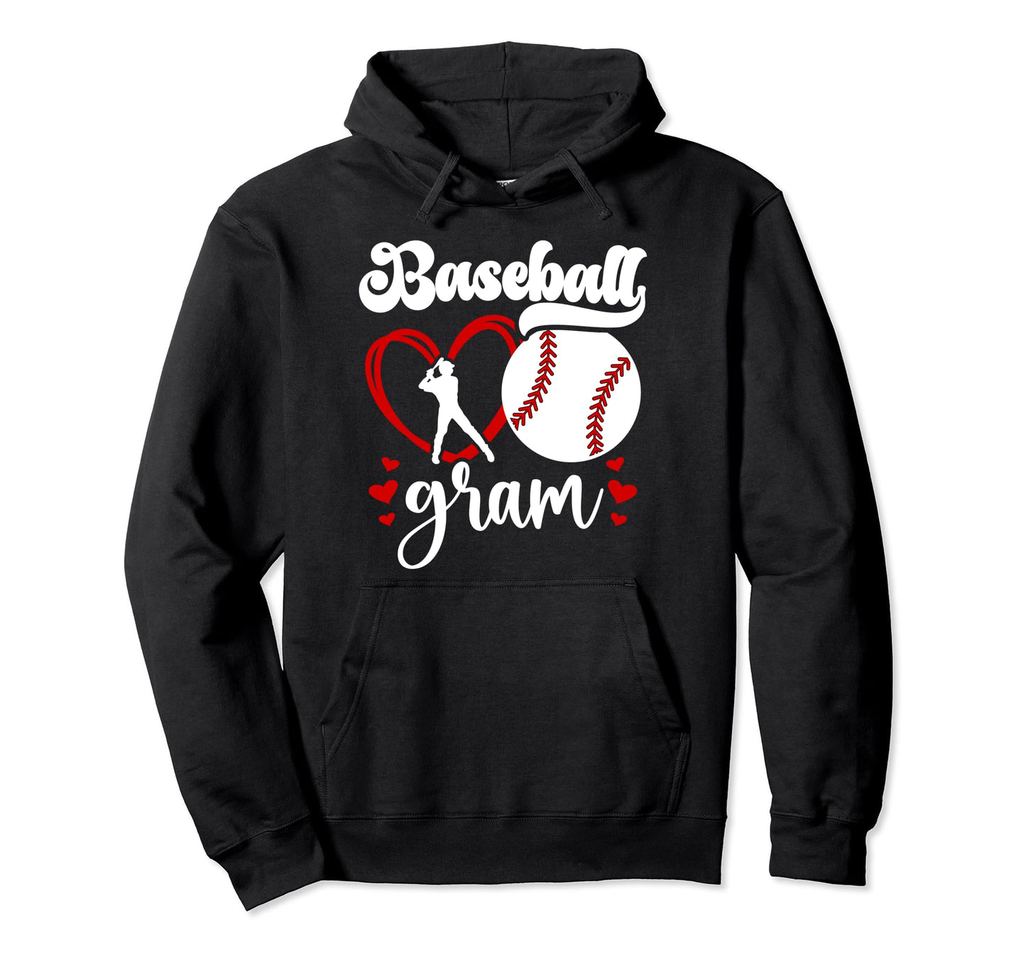 Baseball Gram Grandma Gram Hoodie - Casual Everyday Wear for Adults - T-Shirt, Sweatshirt, Hoodie